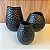 VASO DE CERAMICA  LUA PRETO FOSCO - PEQUENO . - Imagem 5