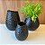 VASO DE CERAMICA  LUA PRETO FOSCO - MEDIO . - Imagem 2