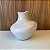 VASO GARRAFA MOVIMENT ORGANICO  BRANCO FOSCO PEQUENO 21CM - Imagem 1