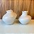 VASO GARRAFA MOVIMENT ORGANICO BRANCO FOSCO GRANDE 23CM - Imagem 5