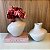 VASO GARRAFA MOVIMENT ORGANICO BRANCO FOSCO GRANDE 23CM - Imagem 2