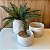 CACHEPOT DE CERAMICA HUNGRIA OFF WHITE MEDIO 17X24CM - Imagem 2