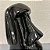 ESCULTURA MOAI PRETA BRILHO G 57x29cm P 39x21cm - Imagem 2