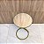 MESA LATERAL ROY EM METAL DOURADO COM TAMPO EM ESPELHO - Imagem 3