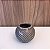 VASO MINI BOLA DE CERAMICA CINZA - Imagem 1