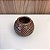 VASO MINI BOLA DE CERAMICA MARROM - Imagem 3