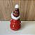 MINI ESCULTURA BONECO DE NEVE EM CERAMICA GORRO COLORIDO COM LED - Imagem 2