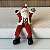 MINI ESCULTURA PAPAI NOEL COM ESTRELA EM CERAMICA PERNINHAS - Imagem 1
