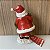 ESCULTURA PAPAI NOEL COM GUIRLANDA  E CORPINHO COM MOLA - Imagem 2