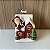 ESCULTURA CASINHA NATAL COM PAPAI NOEL EM CERAMICA COM LED - Imagem 1