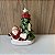 ESCULTURA ARVORE NATAL E PAPAI NOEL EM CERAMICA COM LED - Imagem 1