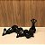 ESCULTURA / ESTATUETA GORDINHA DEITADA  - PRETO G - Imagem 2