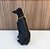 ESCULTURA CACHORRO SENTADO PRETO FOSCO G 58X31cm M 39X18cm P 24X13cm - Imagem 7
