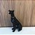 ESCULTURA CACHORRO SENTADO PRETO FOSCO G 58X31cm M 39X18cm P 24X13cm - Imagem 4