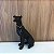 ESCULTURA CACHORRO SENTADO PRETO FOSCO MEDIO 39X18CM - Imagem 1