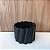 CACHEPOT DUBAI PRETO FOSCO BAIXO 19X19CM - Imagem 1