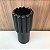 VASO DE CERAMICA PRETO FOSCO CANELADO GRANDE 39X18CM - Imagem 6