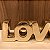 ESCULTURA PALAVRA LOVE EM CERAMICA - DOURADO - Imagem 3