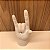 ESCULTURA DE CERAMICA MAO ROCK BRANCA - Imagem 2