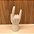 ESCULTURA DE CERAMICA MAO ROCK BRANCA - Imagem 4