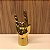 ESCULTURA DE CERAMICA MAO ROCK DOURADO - Imagem 1
