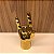 ESCULTURA DE CERAMICA MAO ROCK DOURADO - Imagem 2