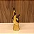 ESCULTURA DE CERAMICA MAO ROCK DOURADO - Imagem 3