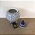 POTE DECORATIVO DE CERAMICA E METAL - PEQUENO - Imagem 3