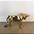 ESCULTURA TOURO EM CERAMICA DOURADO - Imagem 2