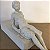 ESCULTURA PESSOA EM POLIRESINA DEITADA BRANCO - Imagem 4