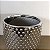 VASO EM CERAMICA DECORATIVO PRATA COM DETALHES - PEQUENO - Imagem 4