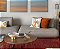 Sofa Estofado Alma com Encosto Livre e Almofada 1,72 x1,22m - Imagem 1