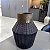 VASO DECORATIVO EM VIDRO COM DETALHE DOURADO EM METAL - Imagem 2