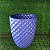VASO REAL AZUL EM CERAMICA - GRANDE - Imagem 1