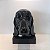 ESCULTURA CABEÇA DE CACHORRO PRETO EM RESINA. - Imagem 1