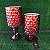 VASO CASTIÇAL EM VIDRO VERMELHO - PEQUENO - Imagem 2