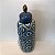 POTICHE COM TAMPA ARABESCOS AZUL E AMARELO DE CERAMICA. - Imagem 4