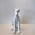 ESCULTURA CACHORRO GALGO BRANCO. - Imagem 1