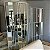BIOMBO CRONOS METAL CINZA COM  ESPELHO PRATA 210X220 - 3 FOLHAS - Imagem 2