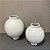VASO DE CERAMICA BRANCO FOSCO  PEQUENO - Imagem 2