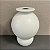 VASO REDONDO BRANCO FOSCO DE CERAMICA G 36cm M 29cm - Imagem 3