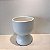 CACHEPOT DE CERAMICA BRANCO FOSCO ALTO - Imagem 1