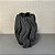 VASO DE CERÂMICA ONDAS CINZA CHUMBO G 30cm M 21cm - Imagem 2