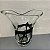 VASO DE MURANO TRANSPARENTE COM DETALHES PRETO - Imagem 3