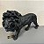 ESCULTURA LEÃO EM RESINA PRETO - Imagem 1
