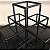 PEÇA DECORATIVA DE METAL PRETA FOSCA CUBOS 27CM - Imagem 2
