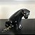 ESCULTURA NEW LEOPARDO PRETA EM RESINA 20X31CM - Imagem 1