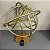PEÇA DECORATIVA DE METAL DOURADO E BASE DE MADEIRA 50X32CM - Imagem 2