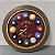 RELOGIO DECORATIVO EM FIBRA - BILLIARD 40X40CM - Imagem 1