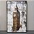 QUADRO TELA EM CANVA RELOGIO LONDRES 1,20M X 70CM - Imagem 3